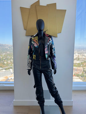 Black Multi-Color Jacket! New! Small