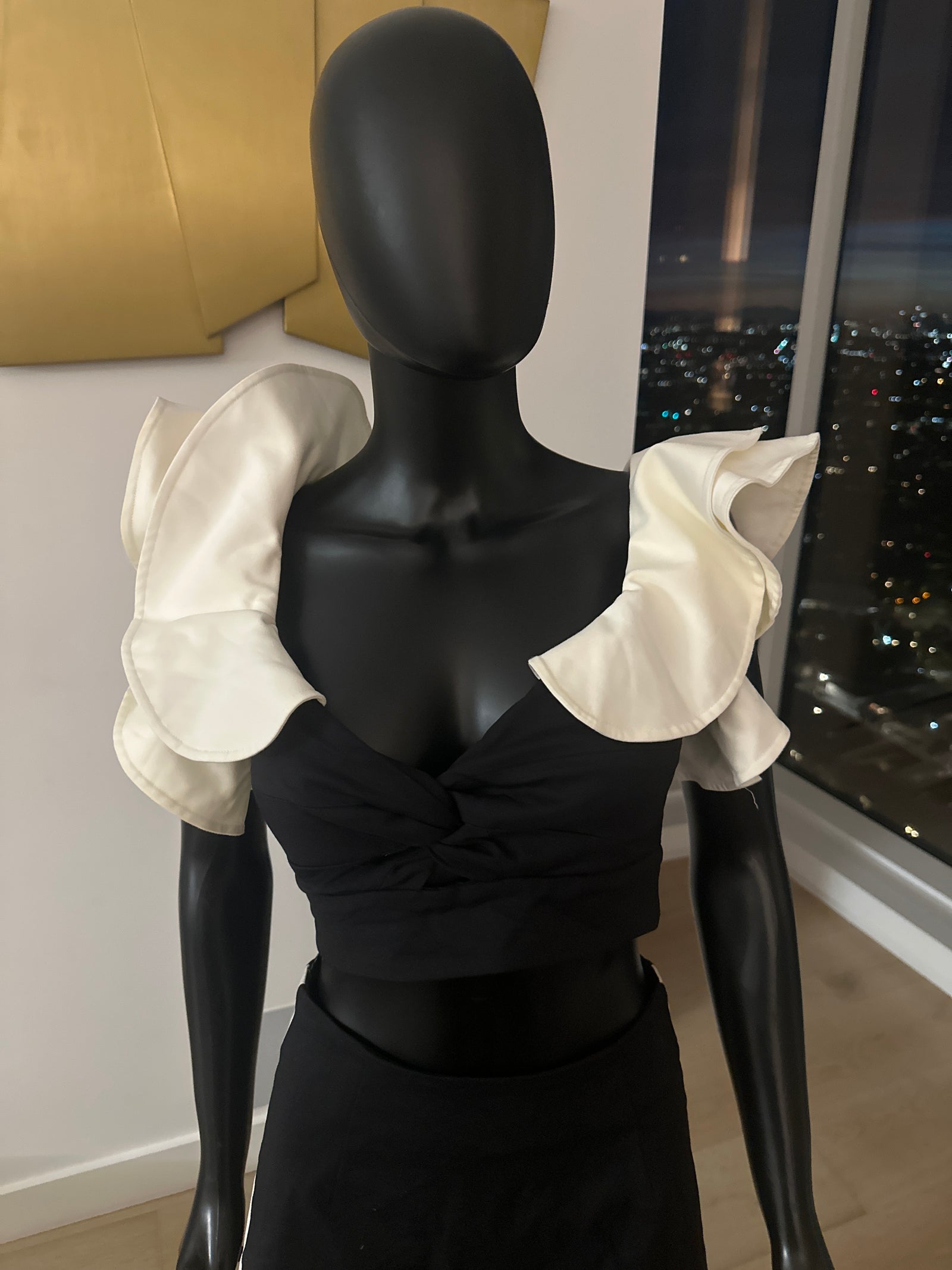 Black and White skirt set! Size Small