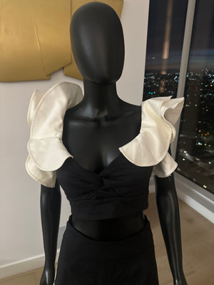 Black and White skirt set! Size Small