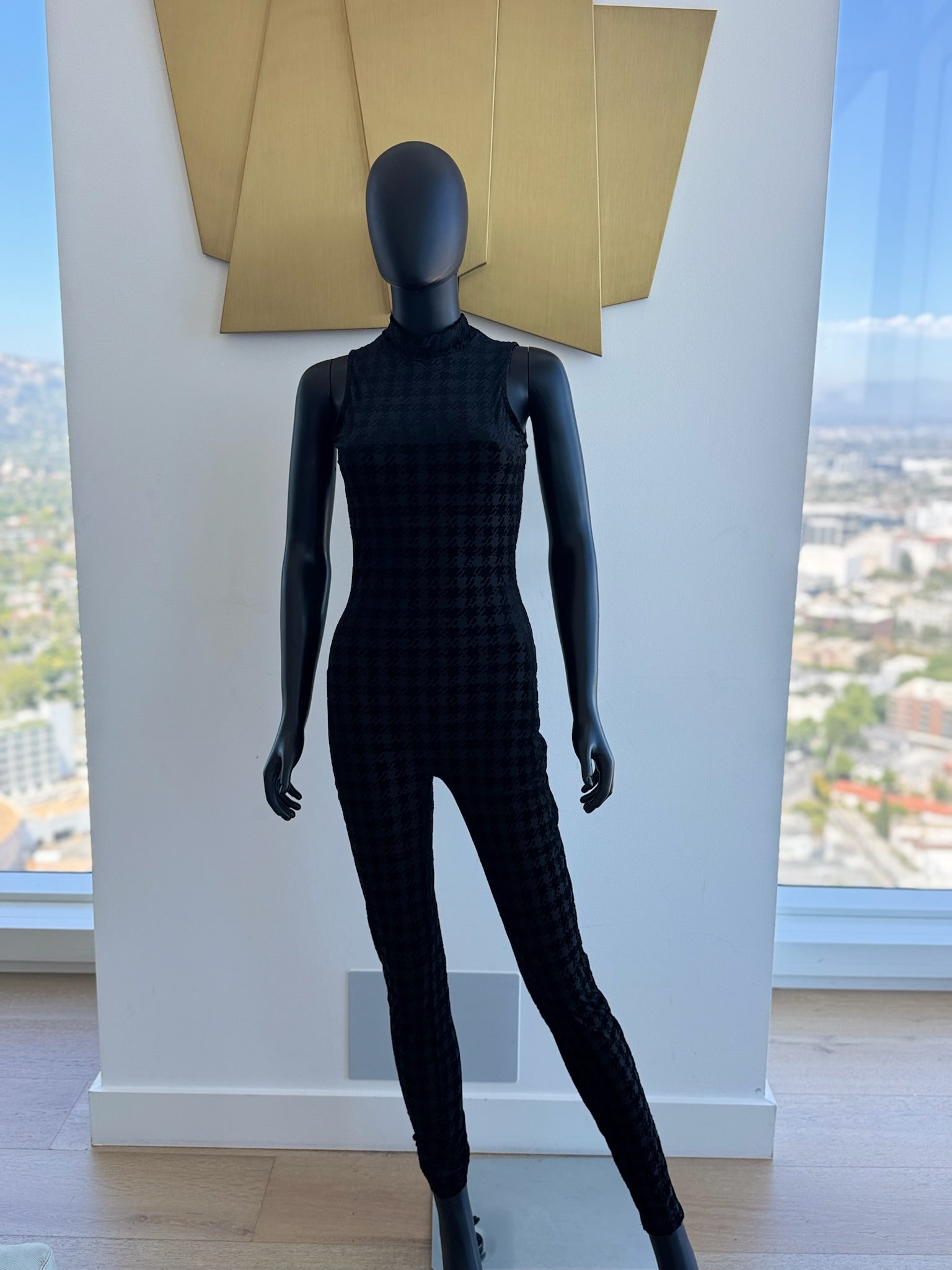 Black Jumpsuit! Mesh See Through. Medium