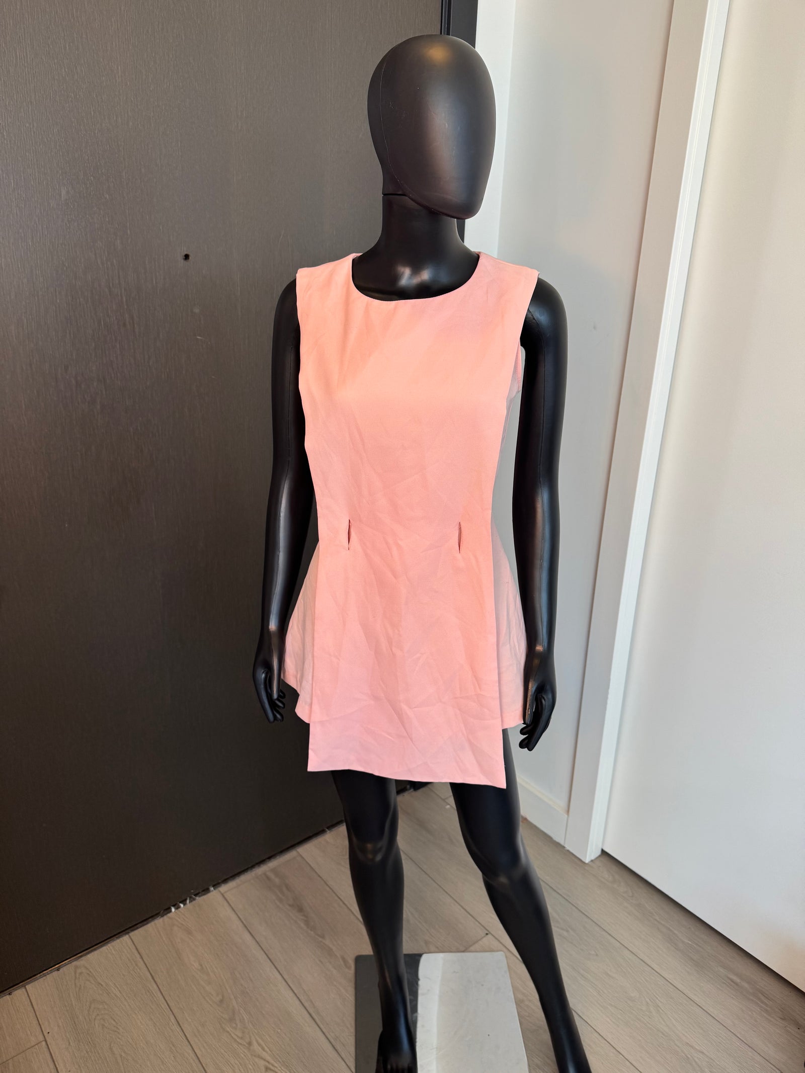 Cute Pink Sleeveless Dress Small