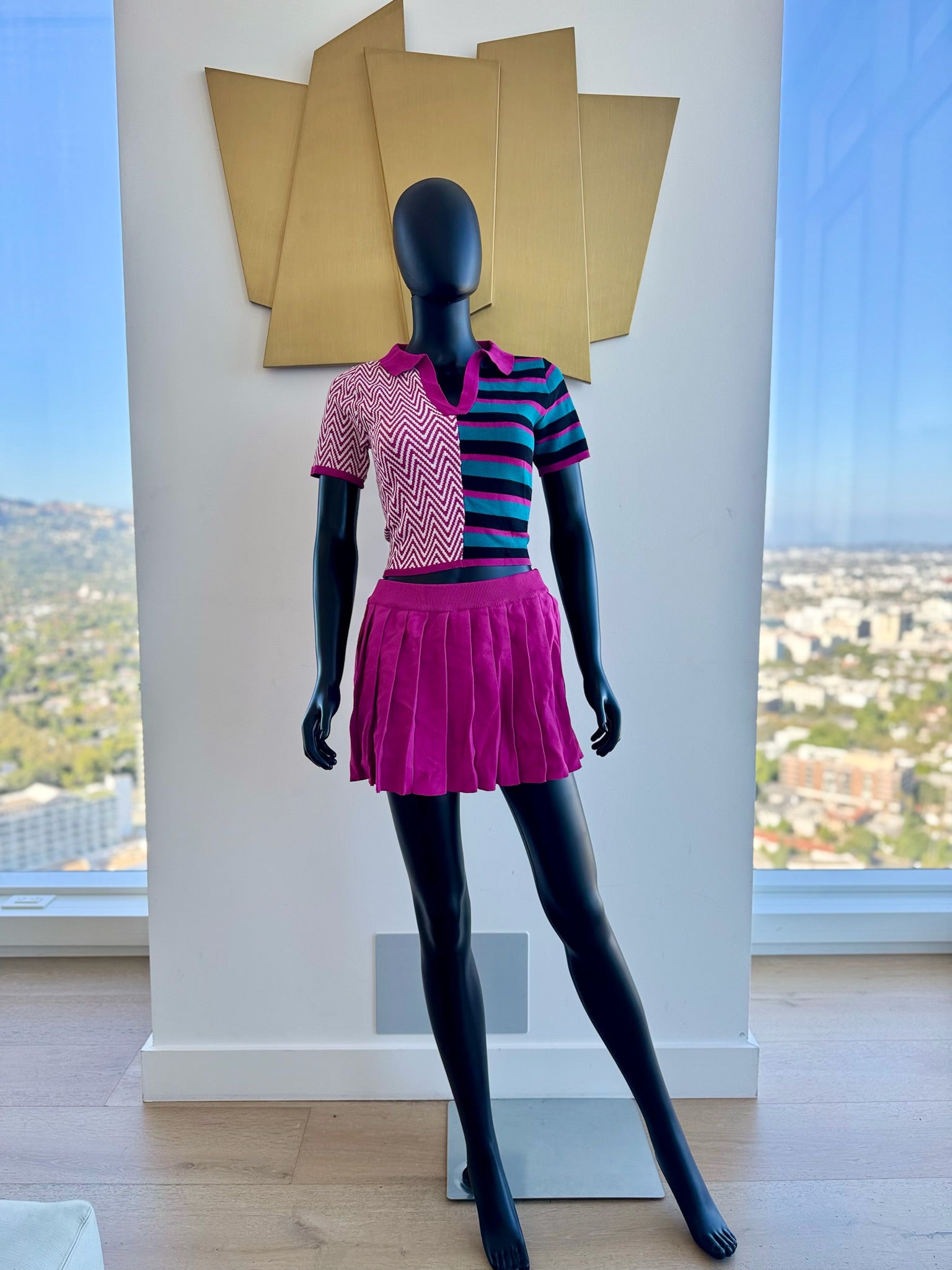 2 Piece Multi-color skirt set