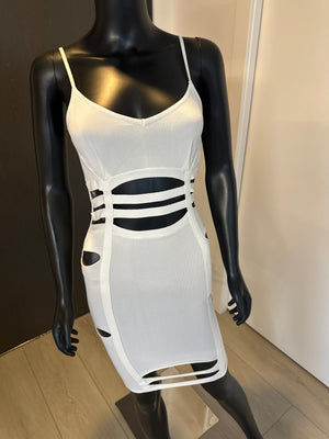 New! White Cut out Dress! Small