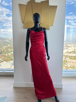 New! Red Chain Backless Dress! Small