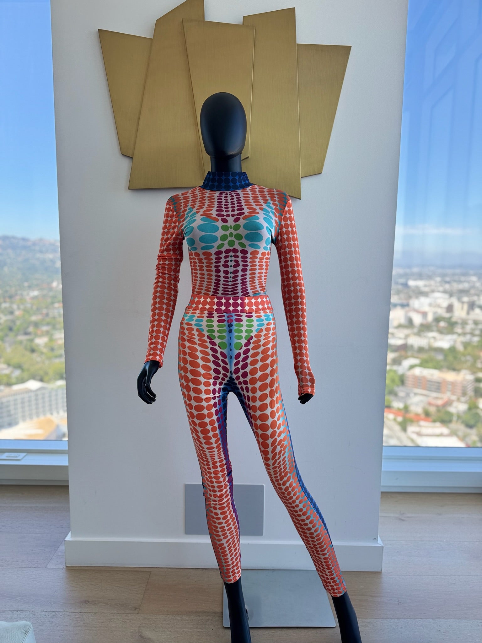 2 Piece Multi-Color Pant Set Small