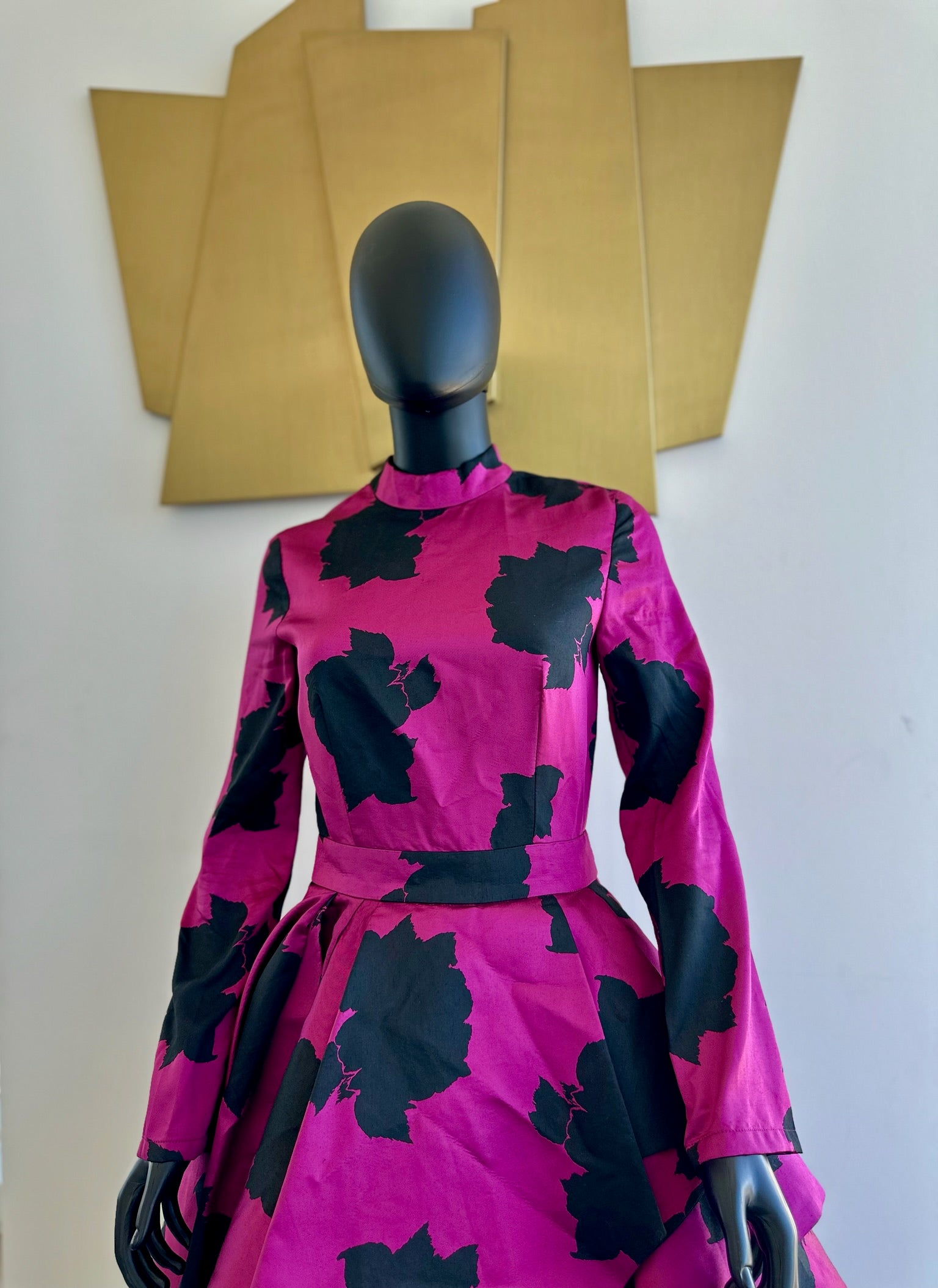 Beautiful Purple and Black Ball Gown Small
