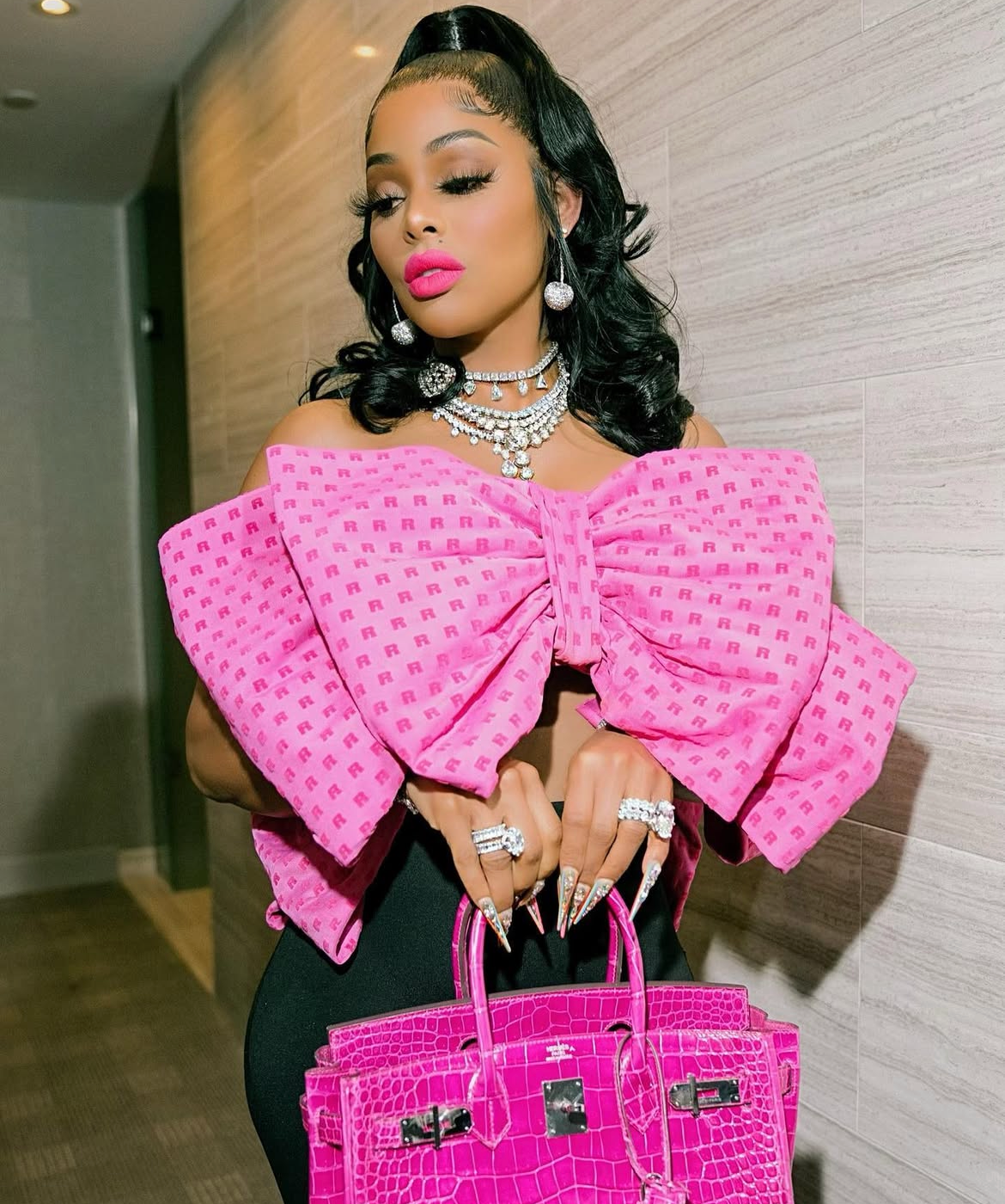 New! Designer! Never Worn! Pink Rotate Dress