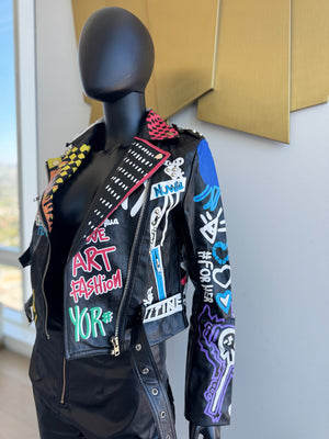 Black Multi-Color Jacket! New! Small