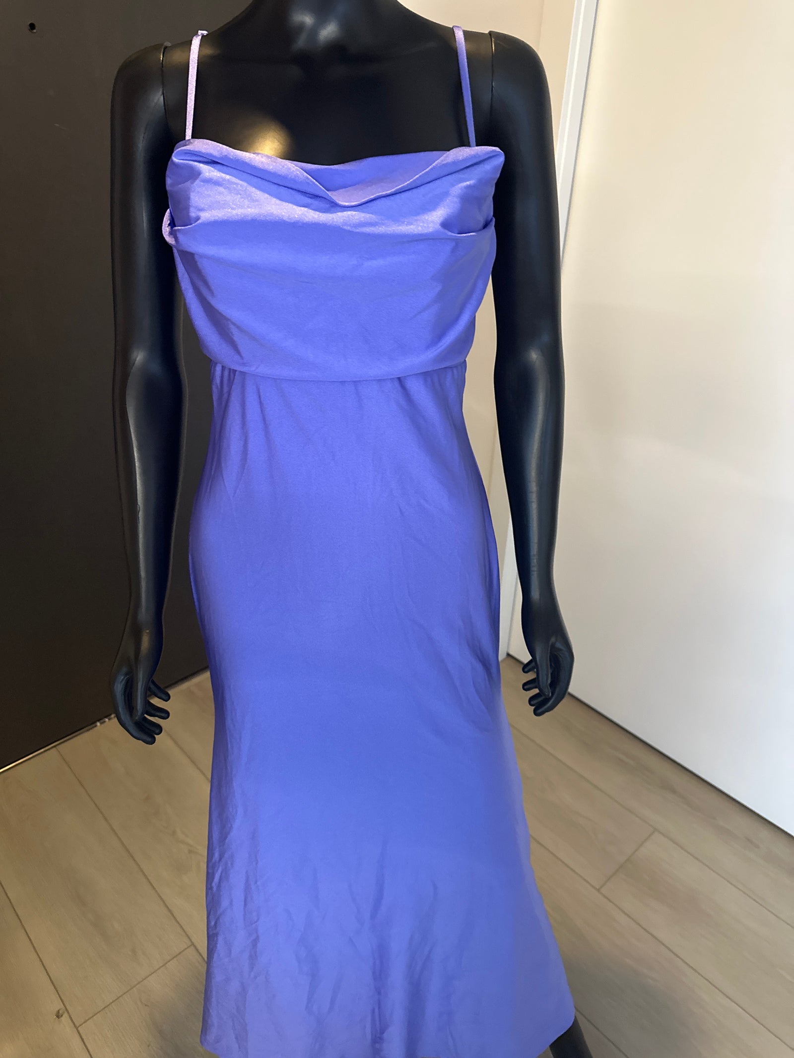 New! Purple Satin Long Dress! Medium