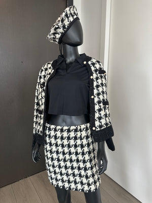 New! 3 Piece Skirt Set! Hat, Jacket and Skirt!