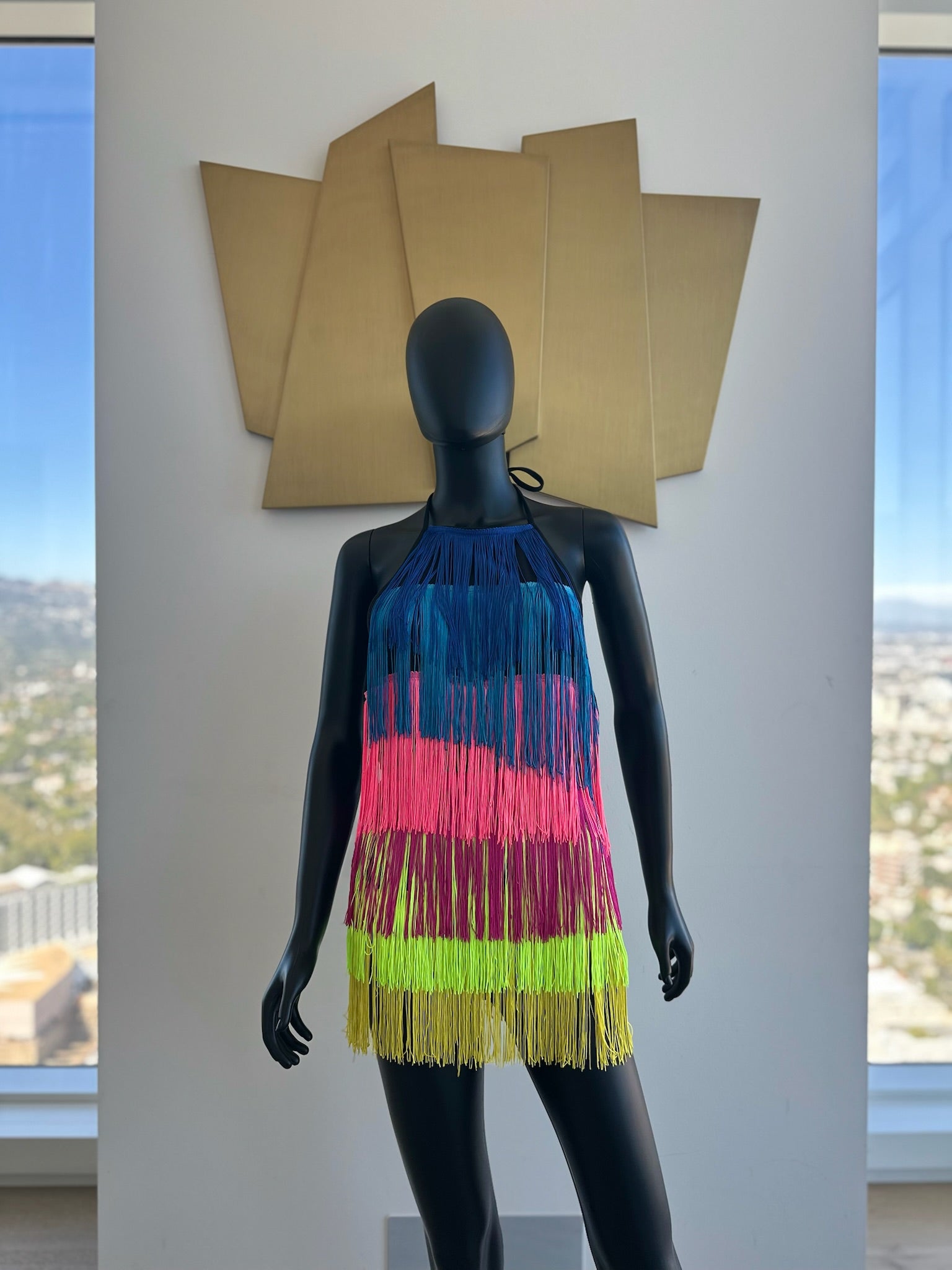 Multi-Color String Dress. Medium
