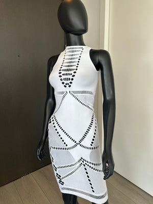 New! S/M! White BodyCon Dress!