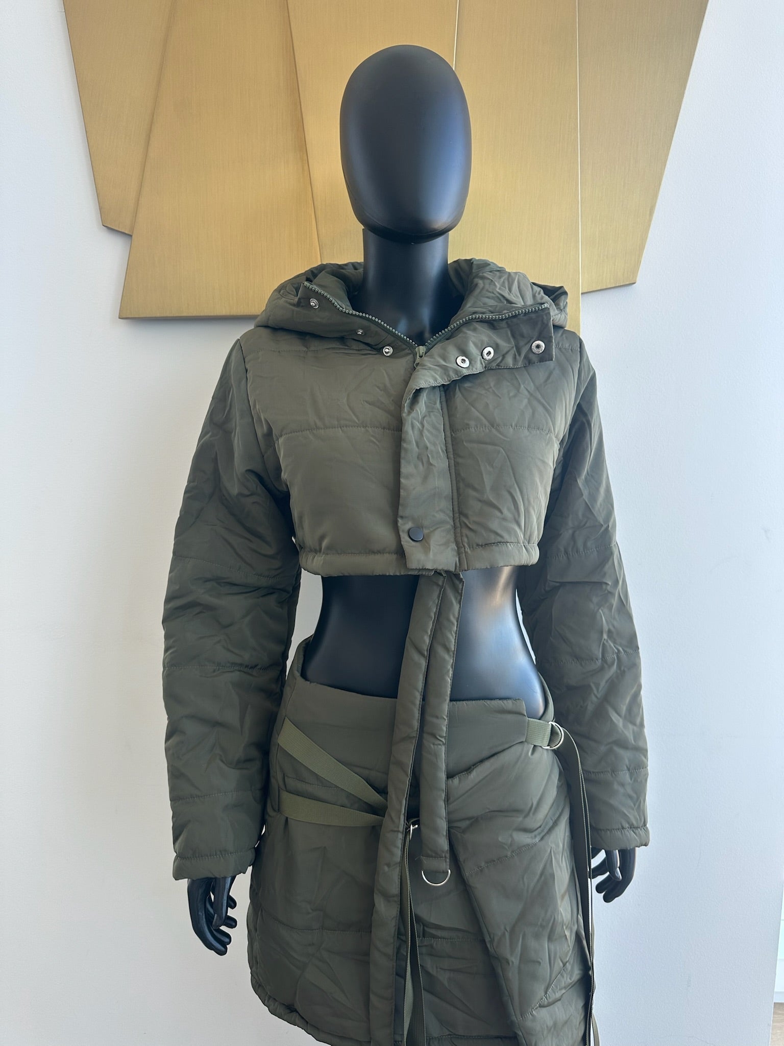 2 Piece Green Skirt Set! New