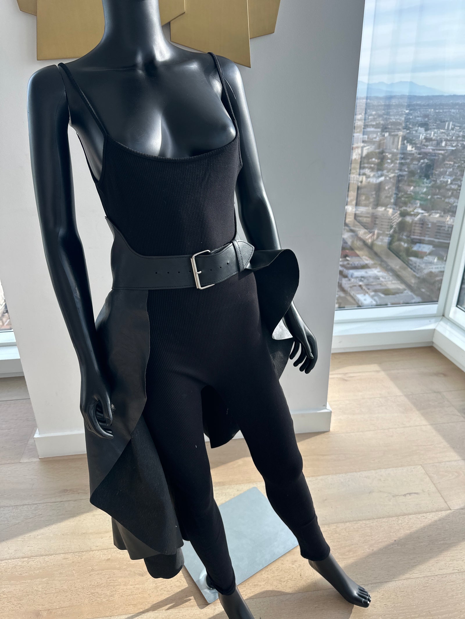 Belted Pleather Skirt! (Skirt Only)