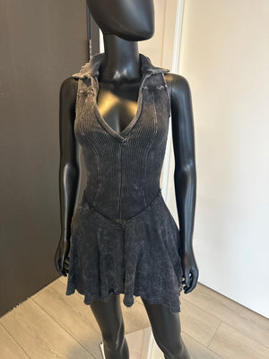S/M One Piece! Black Shorts Dress!