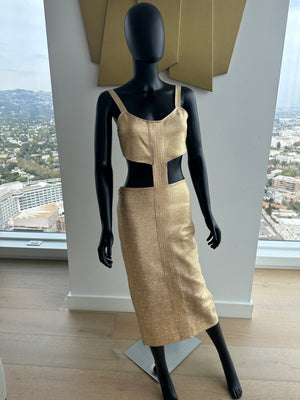 Beige Cut Out Dress! Medium! New