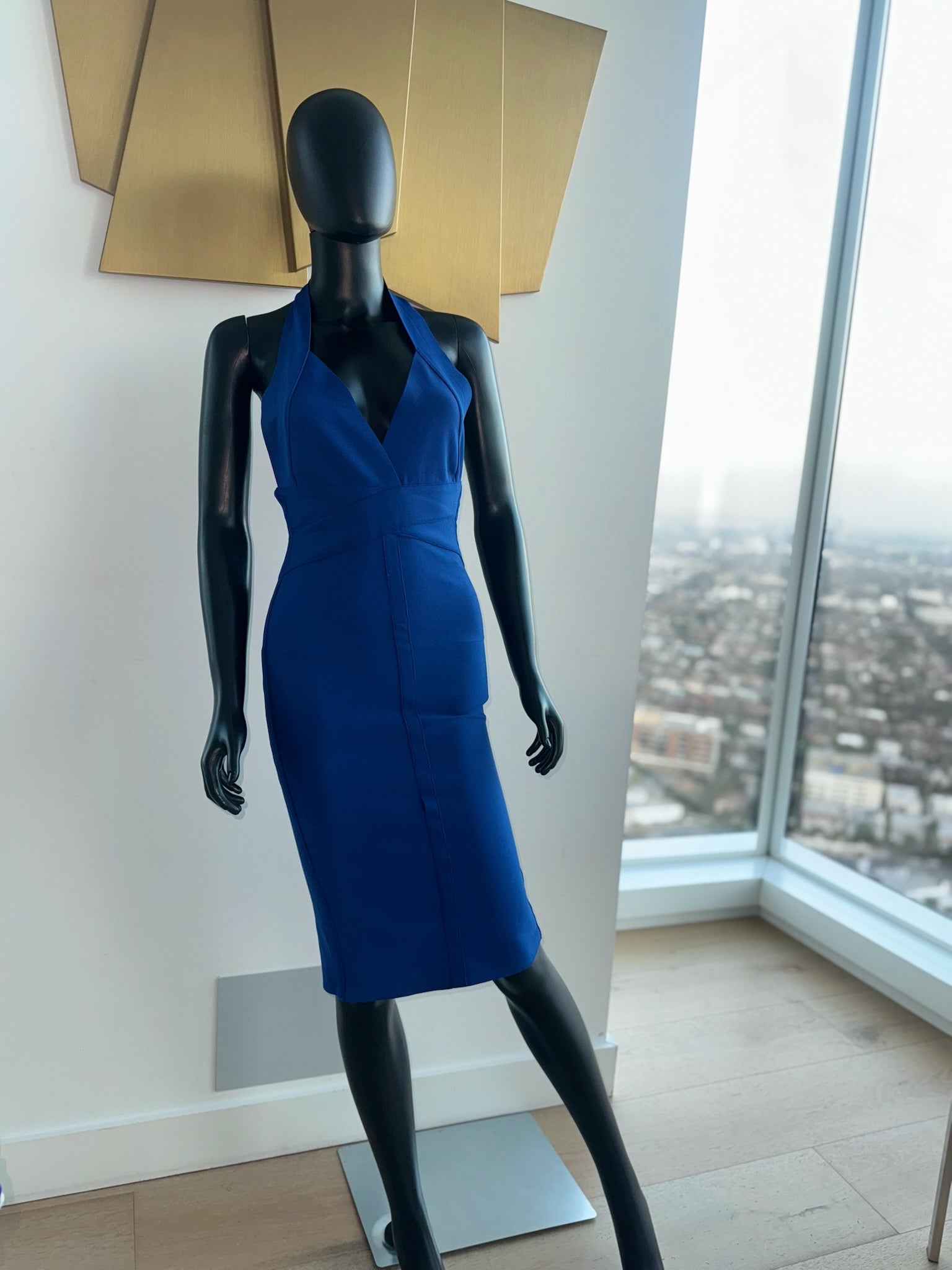 Small Fitted Blue Dress!