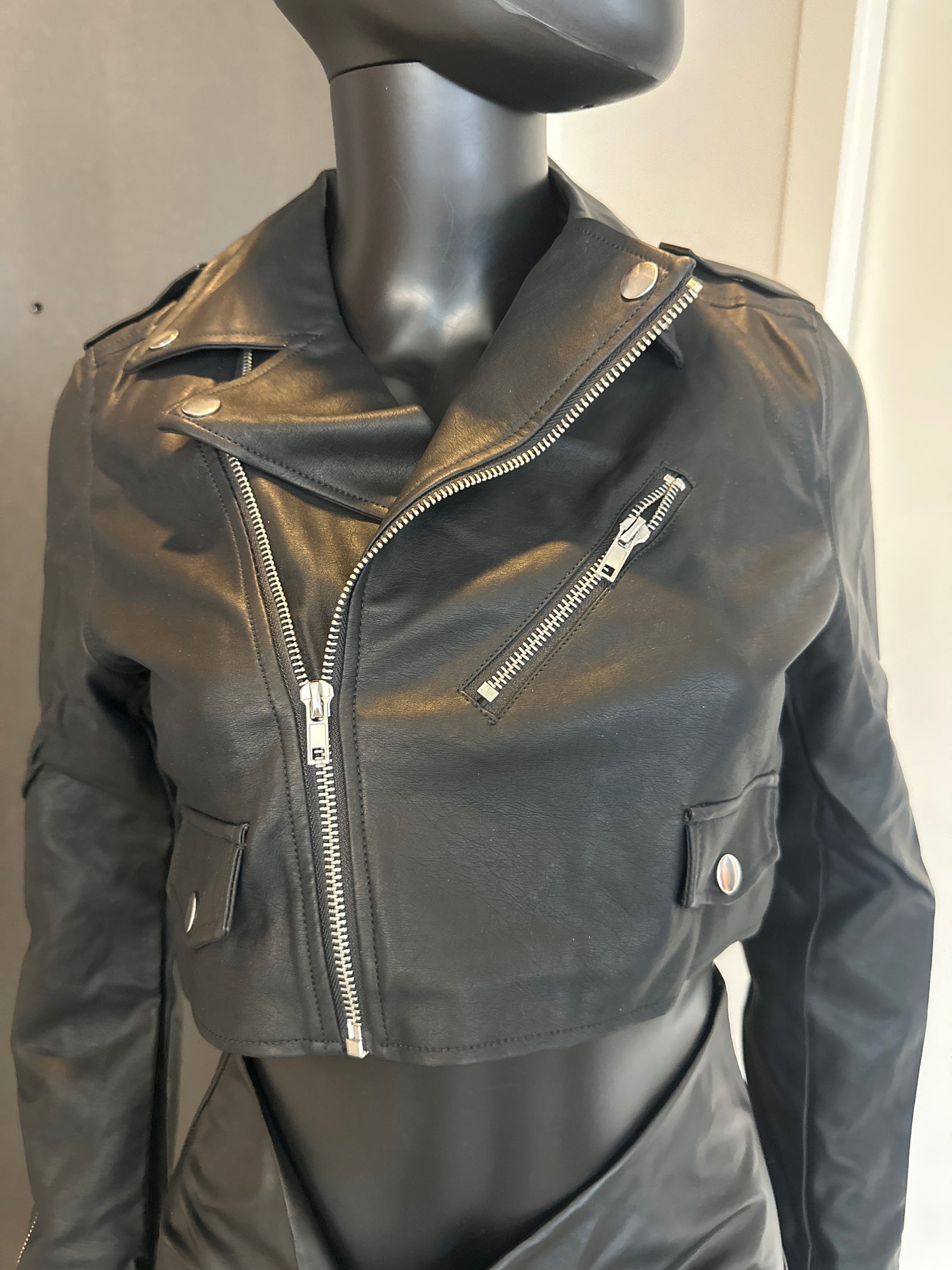 New! Pleather Jacket! Small