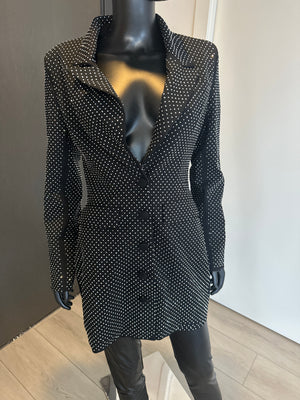 New! Black and Crystal Jacket or Dress! Medium!