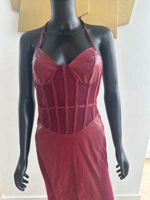 Maroon Floor Length Dress! Medium