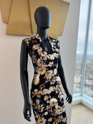 Small Black and Tan Cocktail Dress!