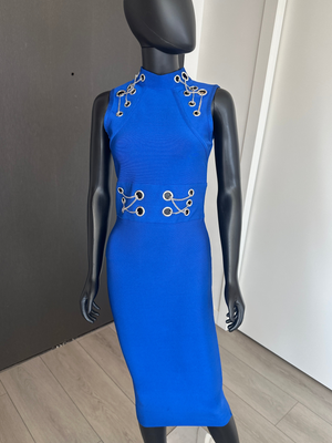 Royal Blue Fitted Dress! Small