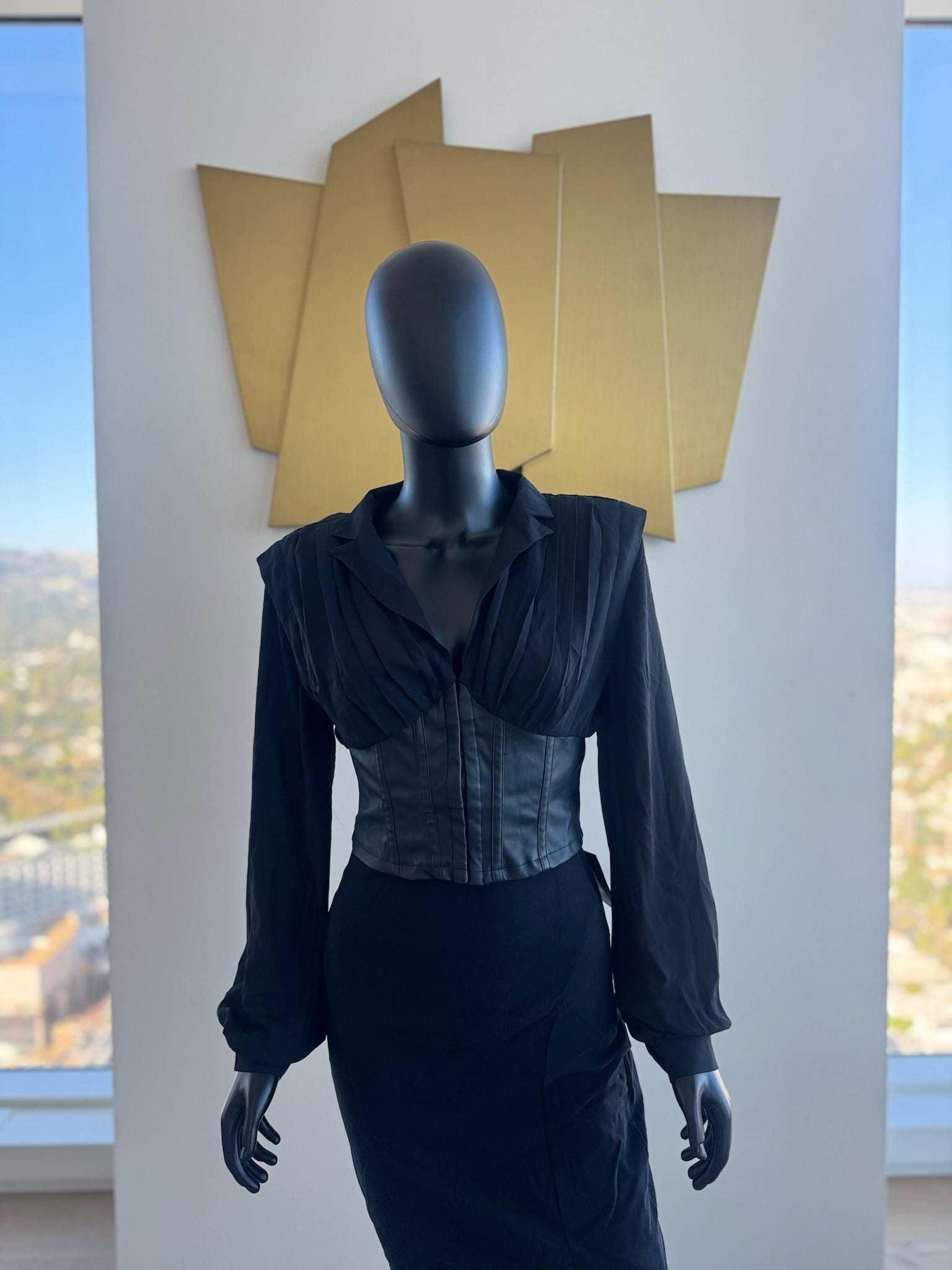 Black Top Blazer! Top Only! Medium!