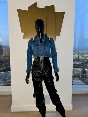 Crop Jean Jacket! Small