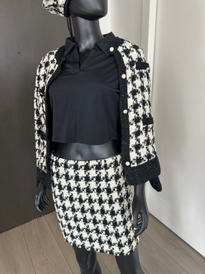 New! 3 Piece Skirt Set! Hat, Jacket and Skirt!