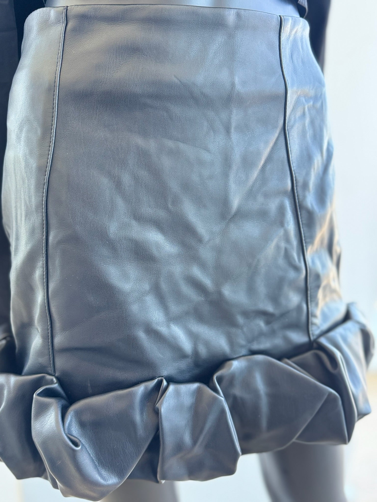 Skirt Only! Leather Bubble skirt! Small