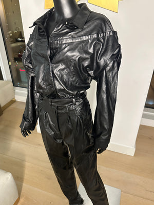 Pleather Jumpsuit! Small