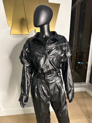 Pleather Jumpsuit! Small