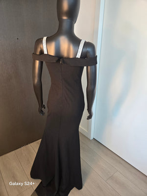 NEW!!! Black w/Rhinestones Dress Medium