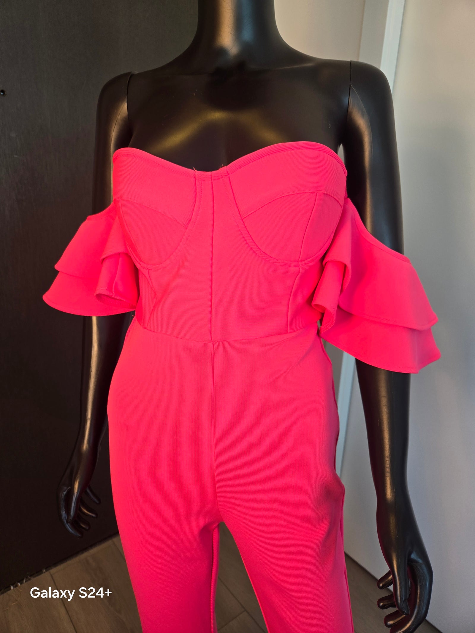 Hot Pink Jumpsuit Medium