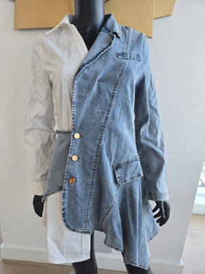 NEW! Denim/Cotton Dress Medium