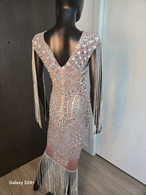 NEW!!! Silver Gown Medium