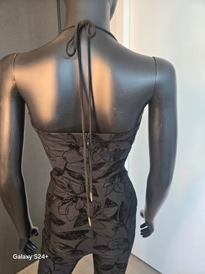 BEAUTIFUL BLACK JUMPSUIT BELL BOTTOM MEDIUM