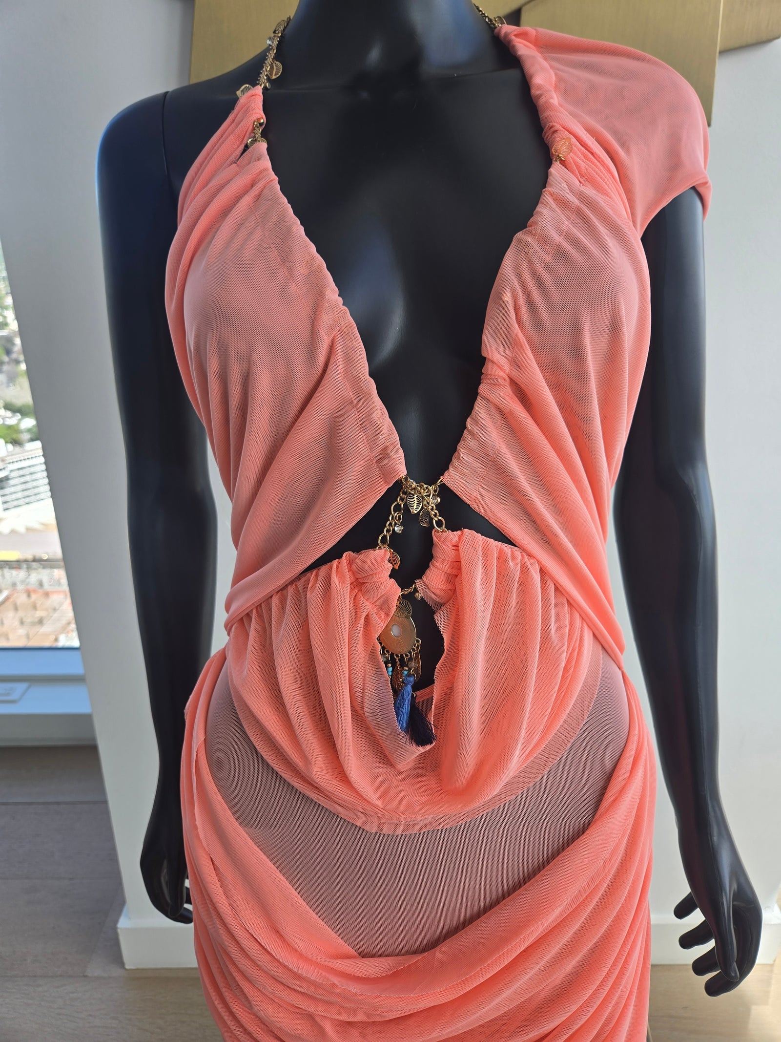 NEW! Dress/Cover Up Coral Medium