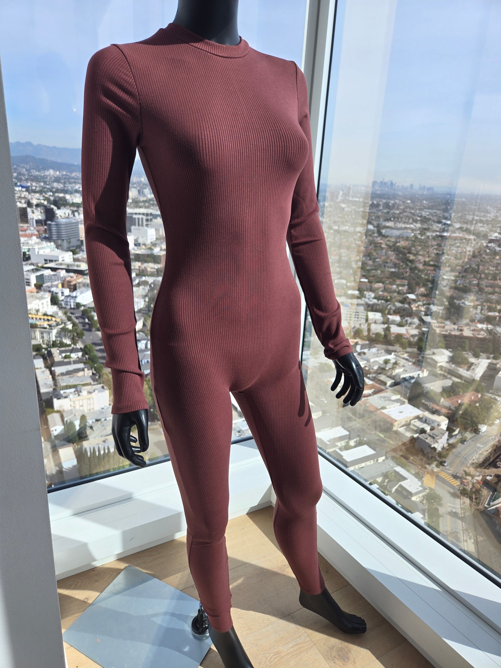 Brown Jumpsuit, Size Medium, New