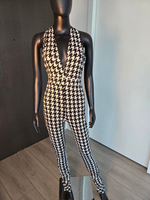 Black & White Jumpsuit,  size Medium