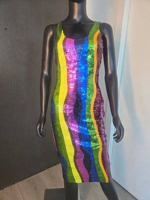 CUTE MULTI-COLOR DRESS SMALL
