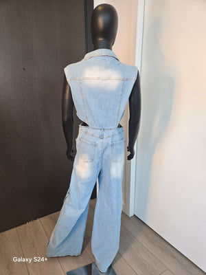 NEW!!! DENIM JUMPSUIT MEDIUM