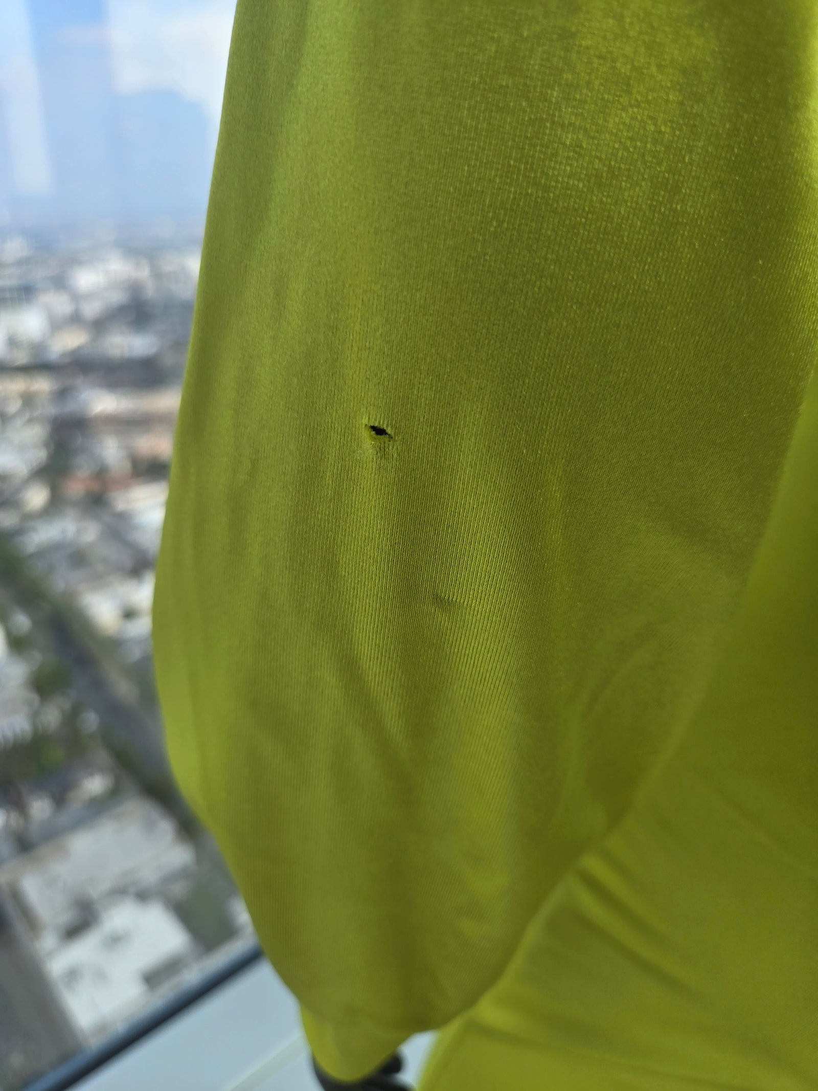 Two Piece Lime Green Pant Suit, Size Small