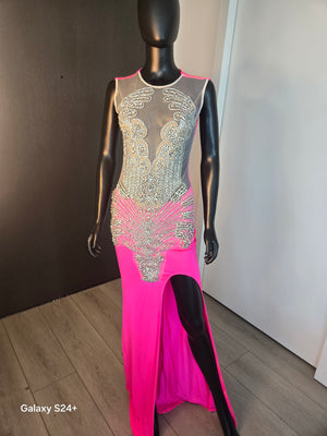 NEW!!! PINK EVENING GOWN MEDIUM