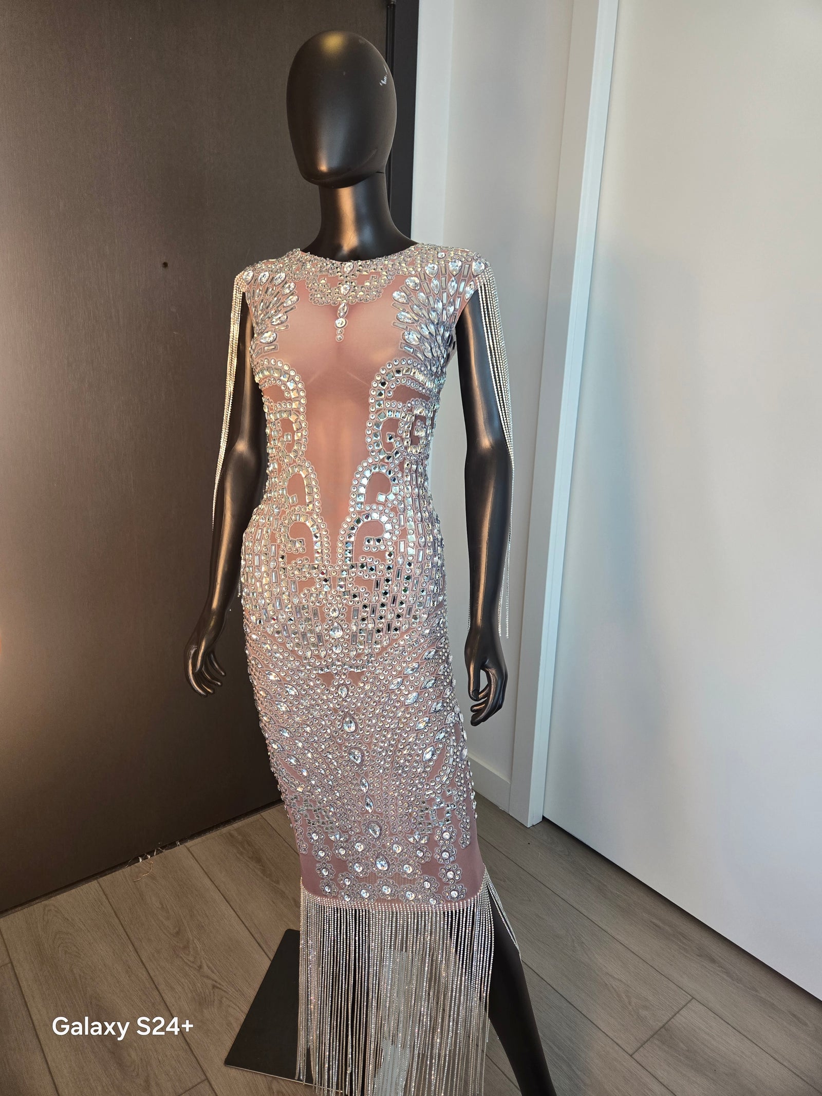 NEW!!! Silver Gown Medium