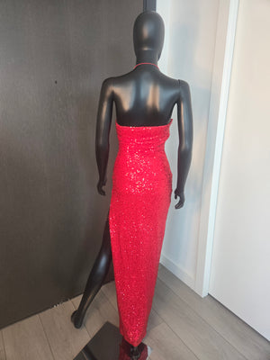 NEW!!! RED SEQUINED DRESS SMALL