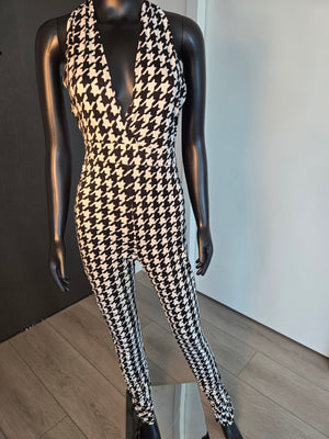 Black & White Jumpsuit,  size Medium