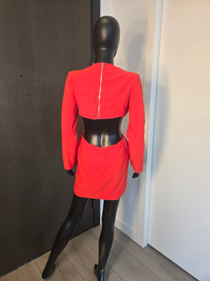 NEW!!! V-NECK RED DRESS MEDIUM