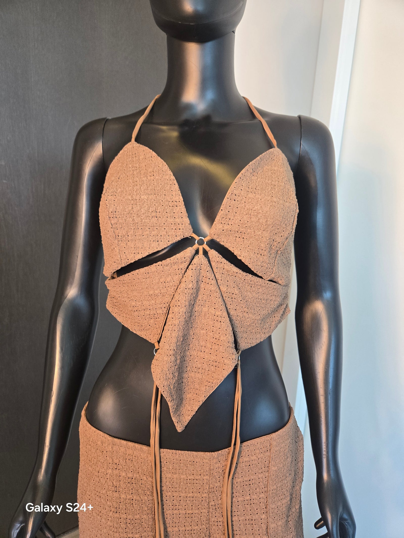 CUTE TWO PIECE TAN MEDIUM