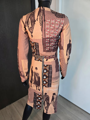 Skirt Set, Long Sleeve Printed, size Small